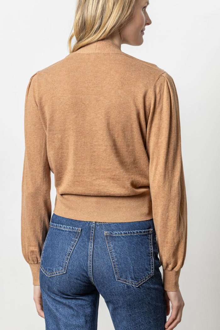 Long Sleeve Surplice Sweater