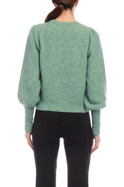 Shirred Sleeve Sweater