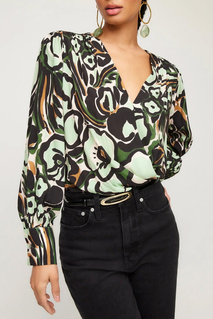 Ines Drape Front Top