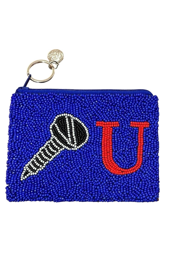 Screw Beaded Coin Purse