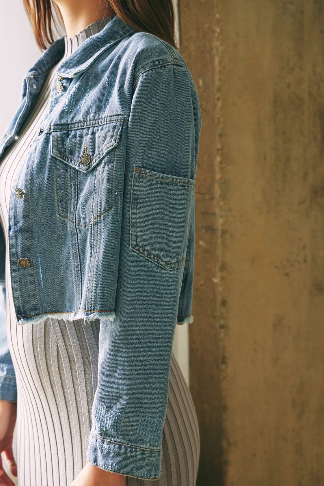 Cropped Denim Jacket