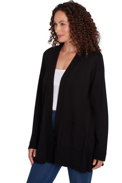 CARDIGAN OPEN FRONT LS
