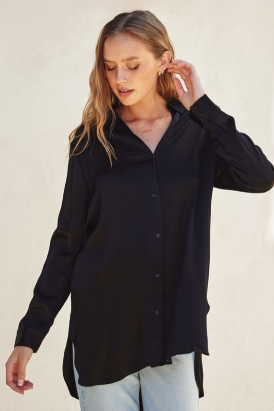 L/S Button Front Top