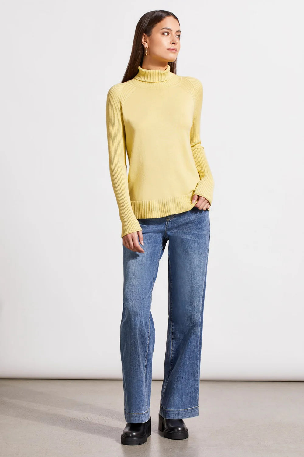 Longsleeve Turtleneck Sweater - Celery