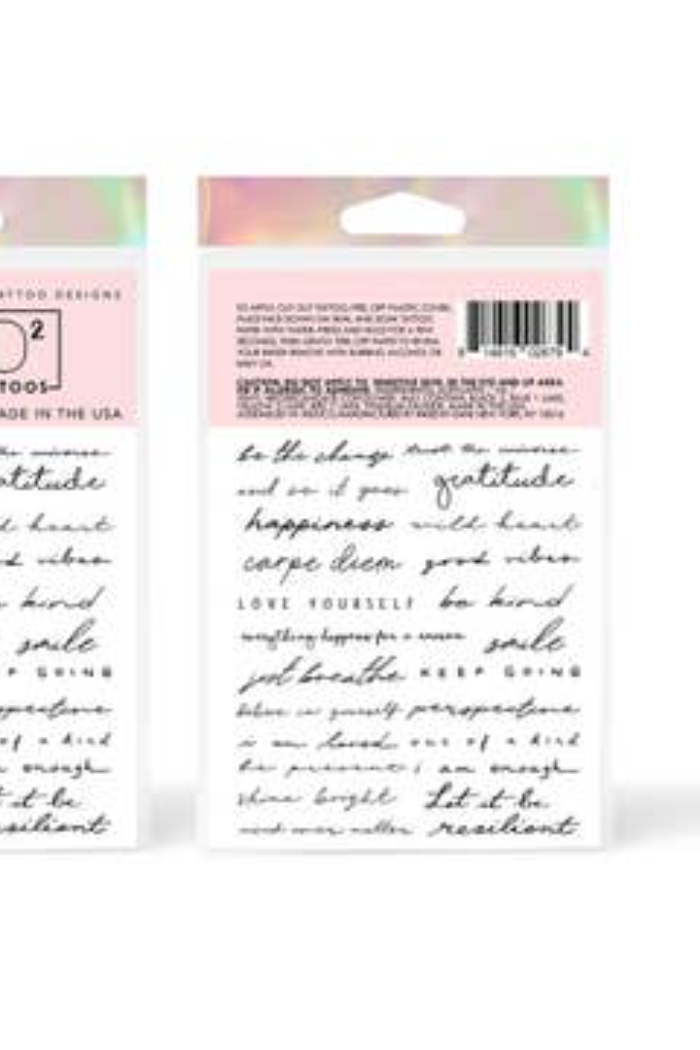 Temporary Tattoo Sheets