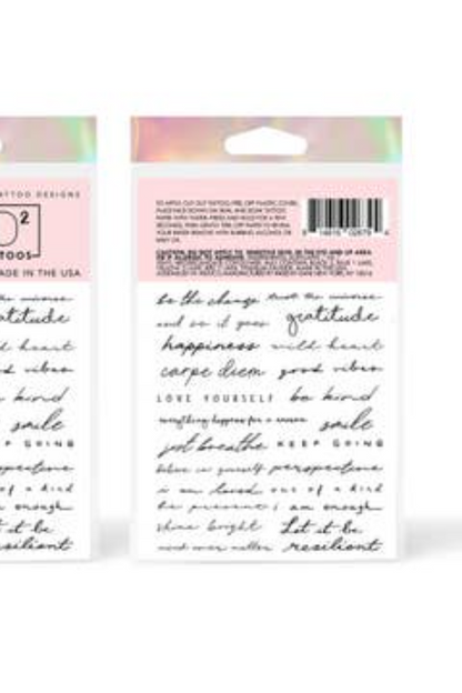 Temporary Tattoo Sheets