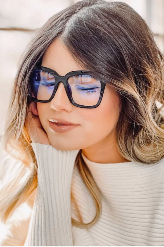 DIFF Bella Square Blue Light Glasses