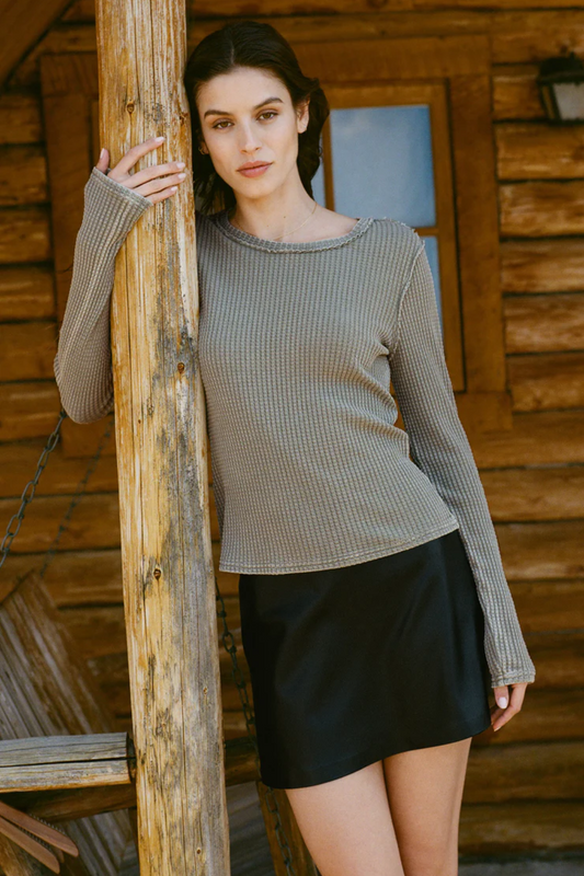Ciera Leather Skirt