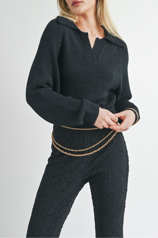 COLLARED SWEATER