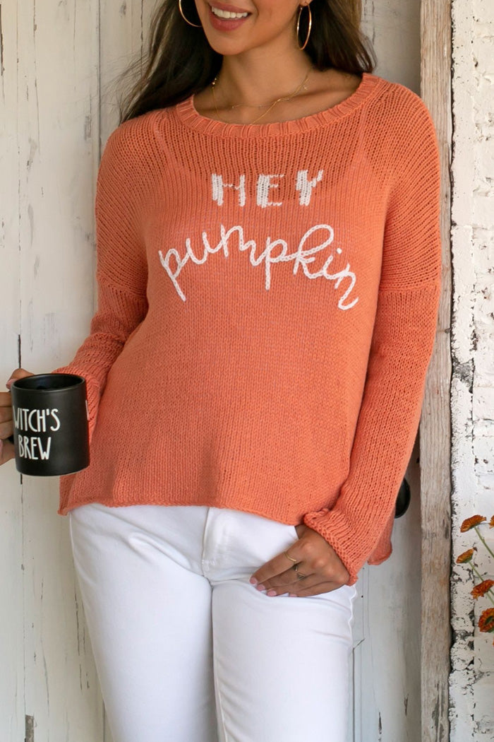 Hey Pumpkin Crew Sweater