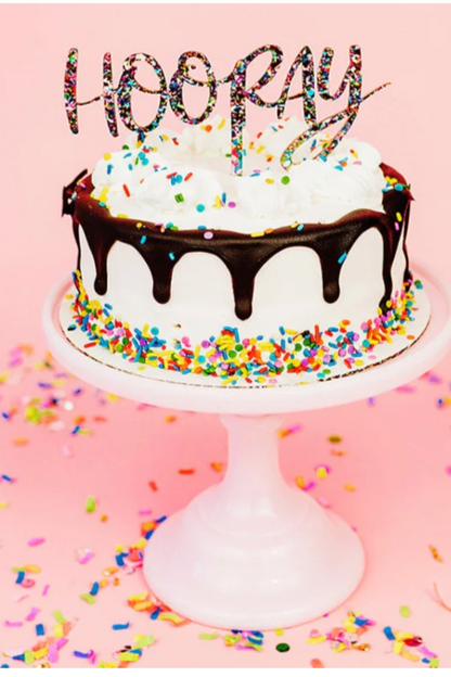 Hooray Cake Topper