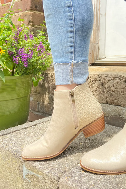 Corky's Half n Half Gold Metallic Bootie