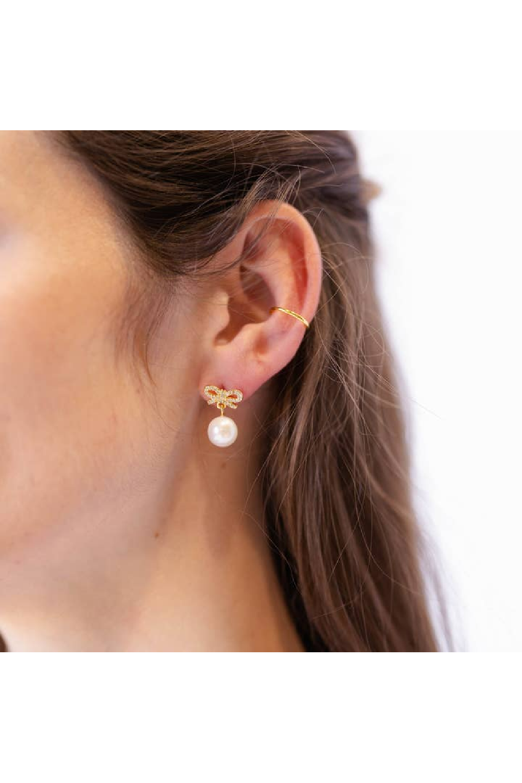 Bow and Pearl Studs