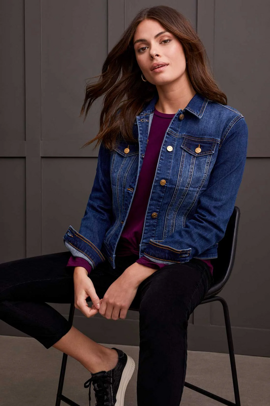 CLASSIC DENIM JACKET WITH POCKETS