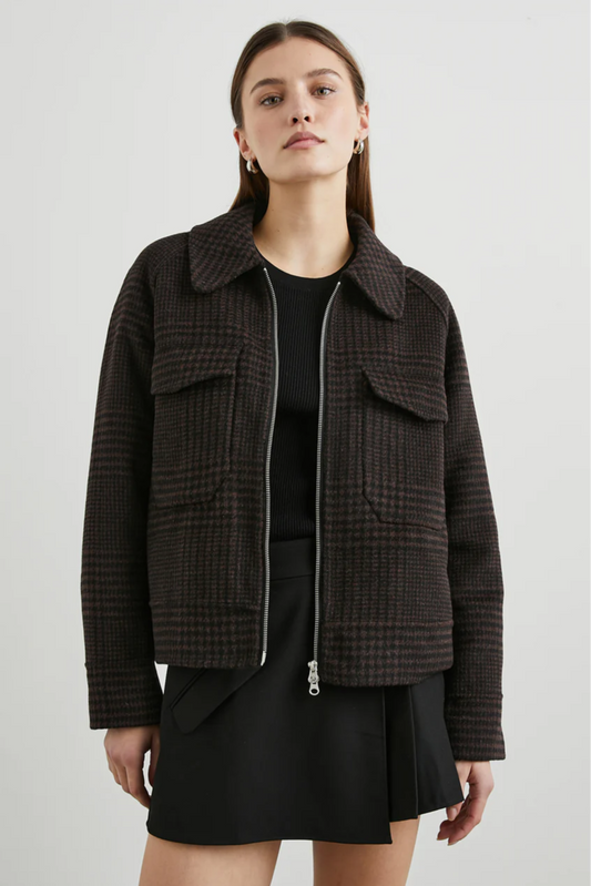 Cheyenne Jacket - Espresso Houndstooth