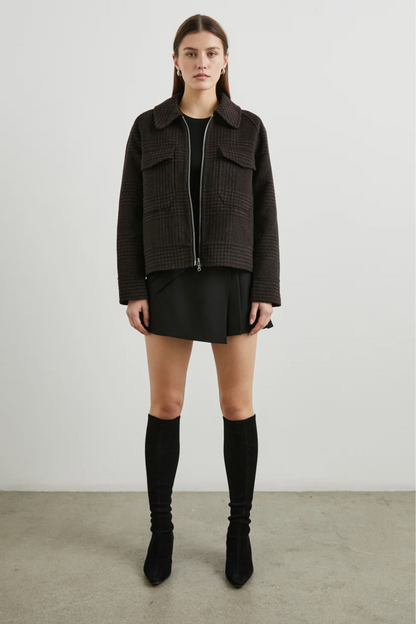 Cheyenne Jacket - Espresso Houndstooth