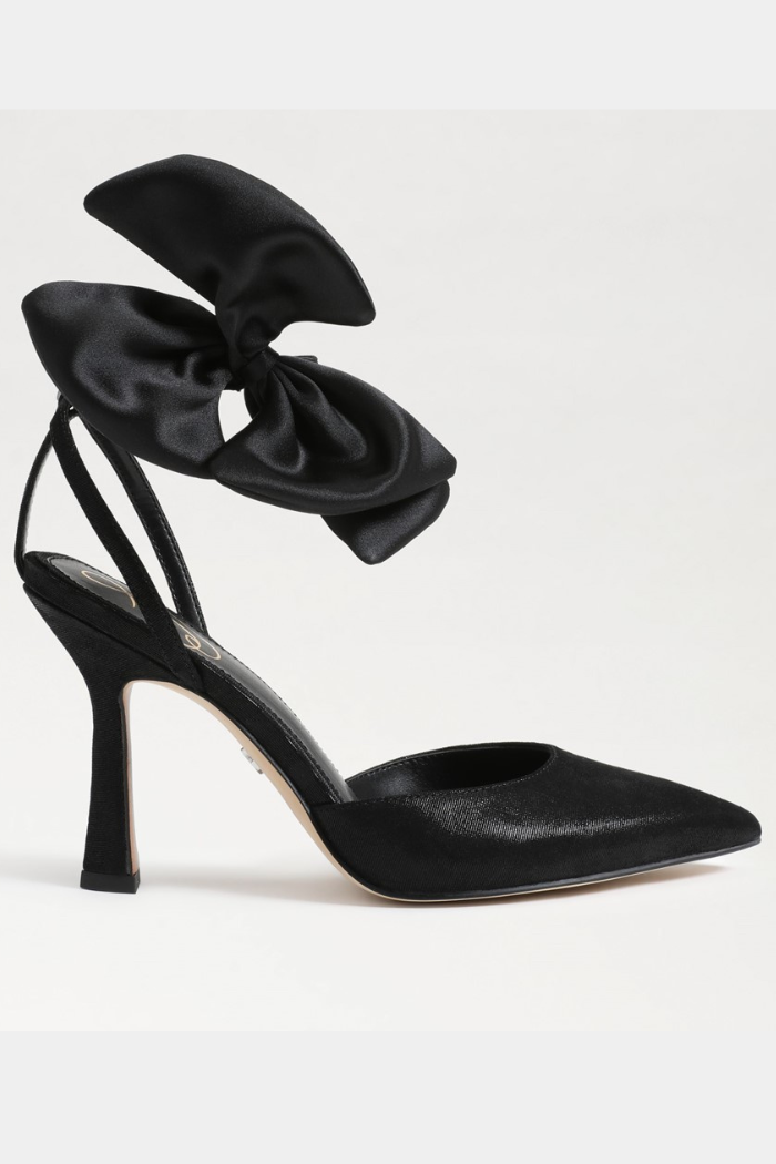 Halie Bow Heel- Black
