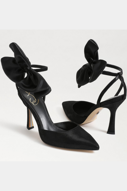 Halie Bow Heel- Black