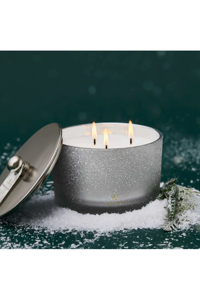 Frasier Fir Flocked 3-Wick Poured Candle