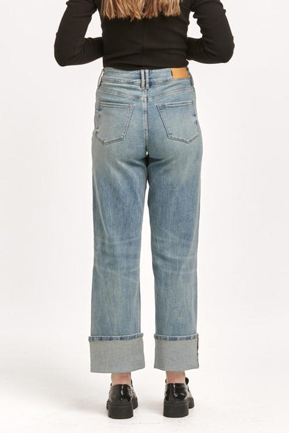 Holly Super High Rise Rolled Cuff Jeans