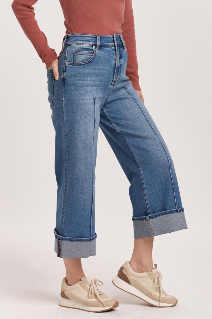 Audrey Super Wide Leg Cropped