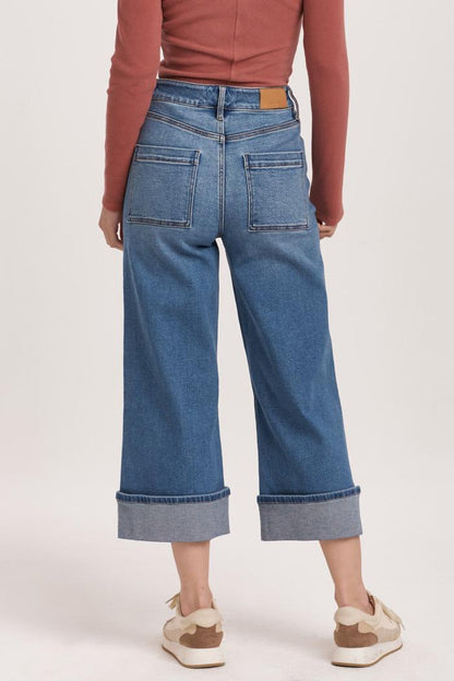 Audrey Super Wide Leg Cropped