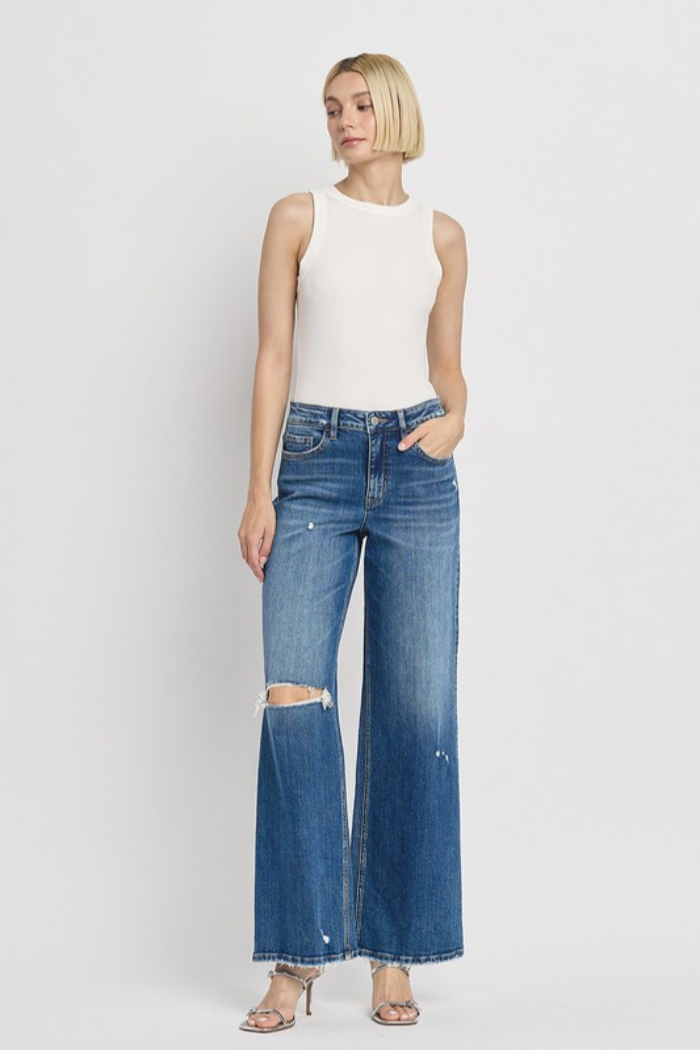 High Rise Wide Leg Jeans