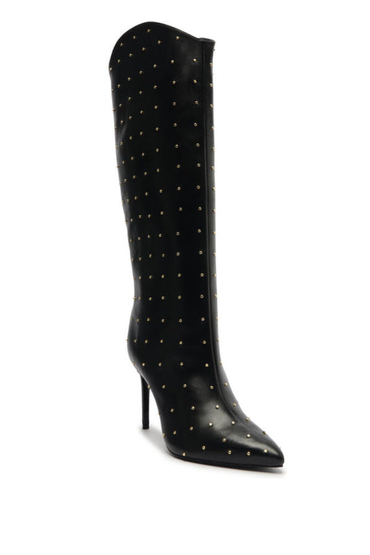 Maryana Studded Pointed Toe Boot