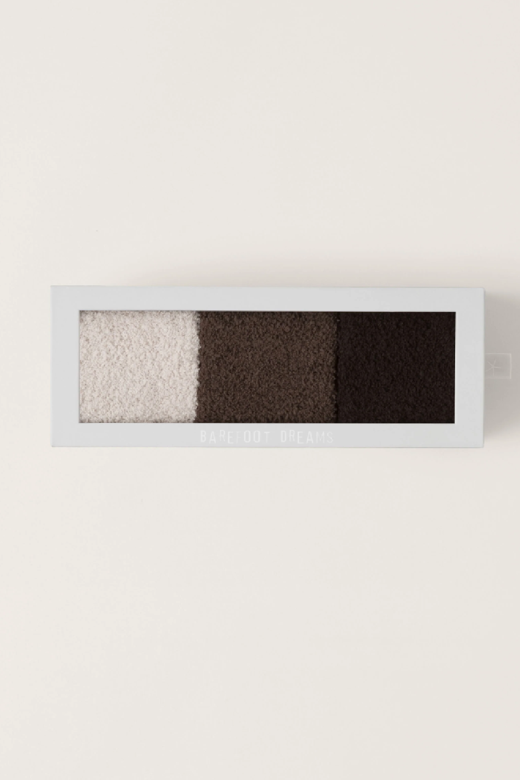 Cozy Chic 3 Pair Sock Set Espresso