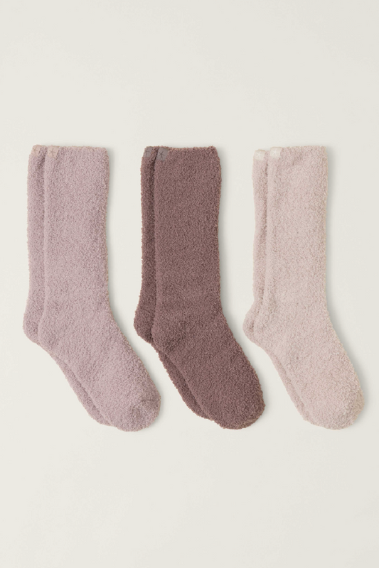 Cozy Chic 3 Pair Sock Set Agate