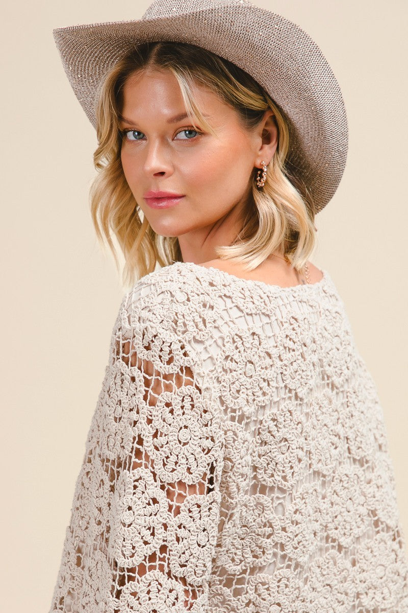 Flower Crochet Crop Top