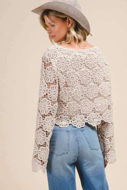Flower Crochet Crop Top
