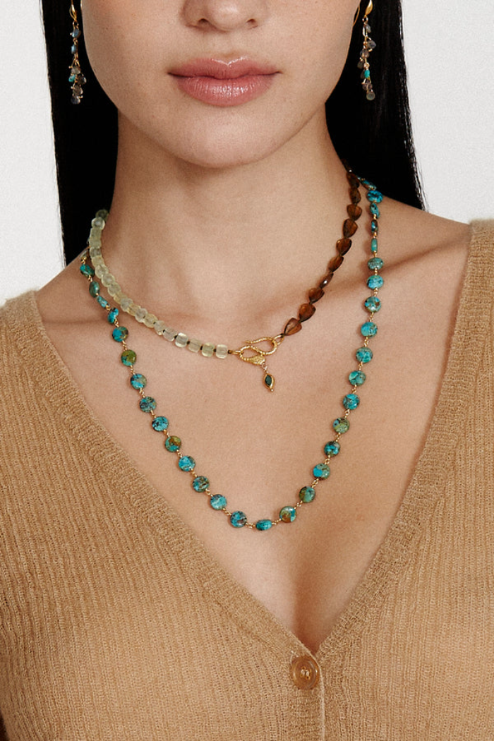 Naomi Necklace - Green Mix