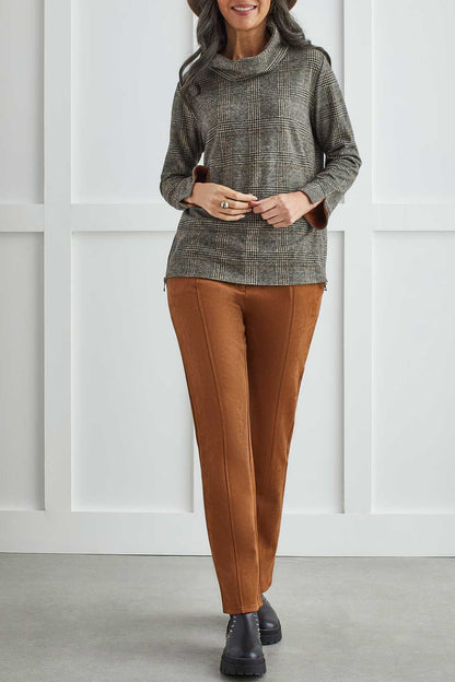 Cowl Neck Top - Rust