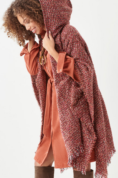 Tweed Kimono Cape