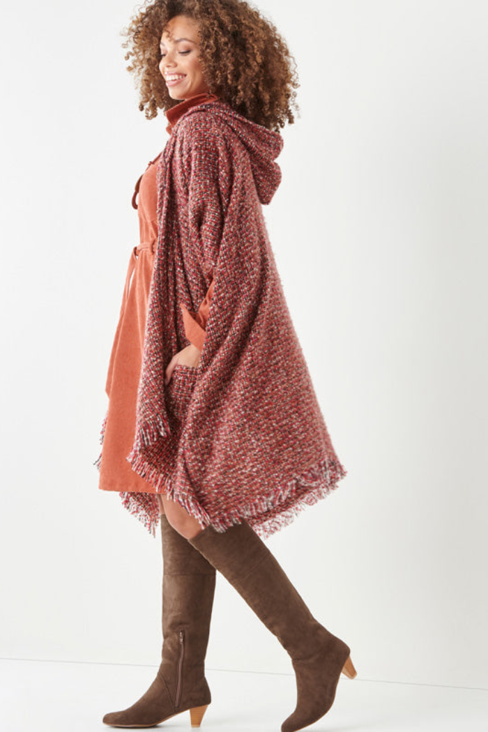 Tweed Kimono Cape