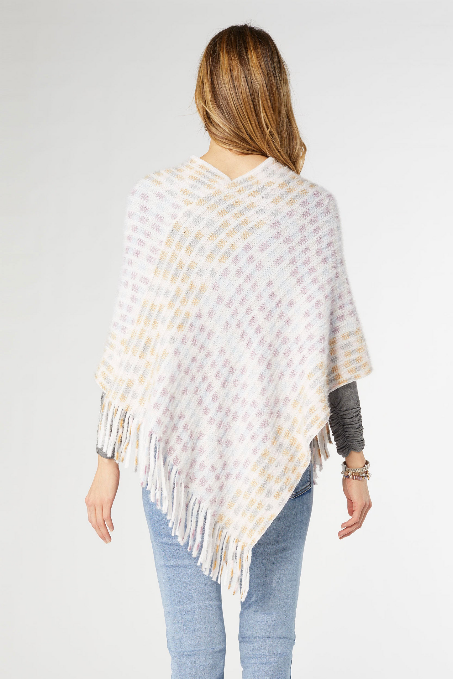 Rylee Stripe Poncho