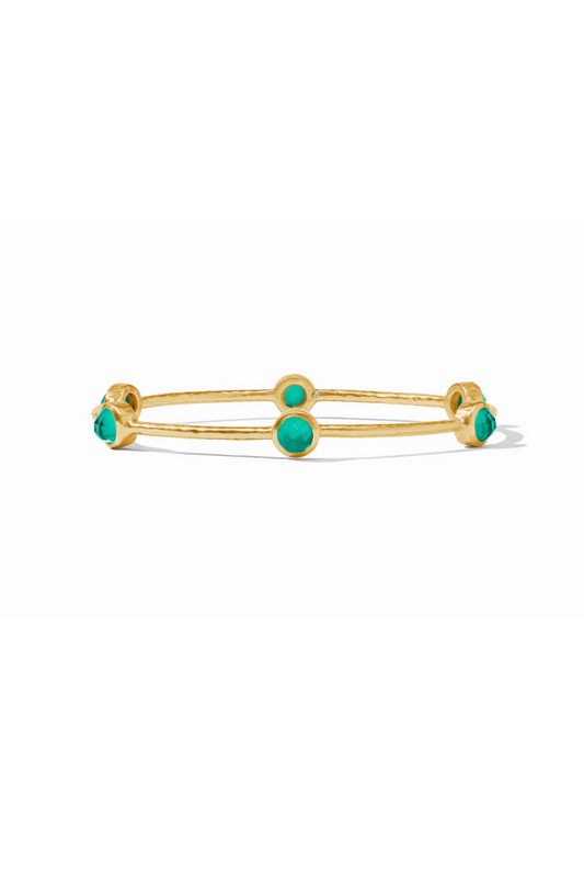 MILANO LUXE BANGLE- IRIDESCENT EMERALD GREEN