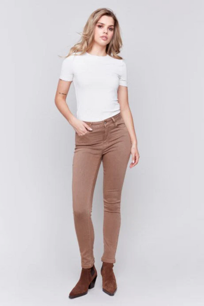 Cuffed Slim Leg Jean Truffle