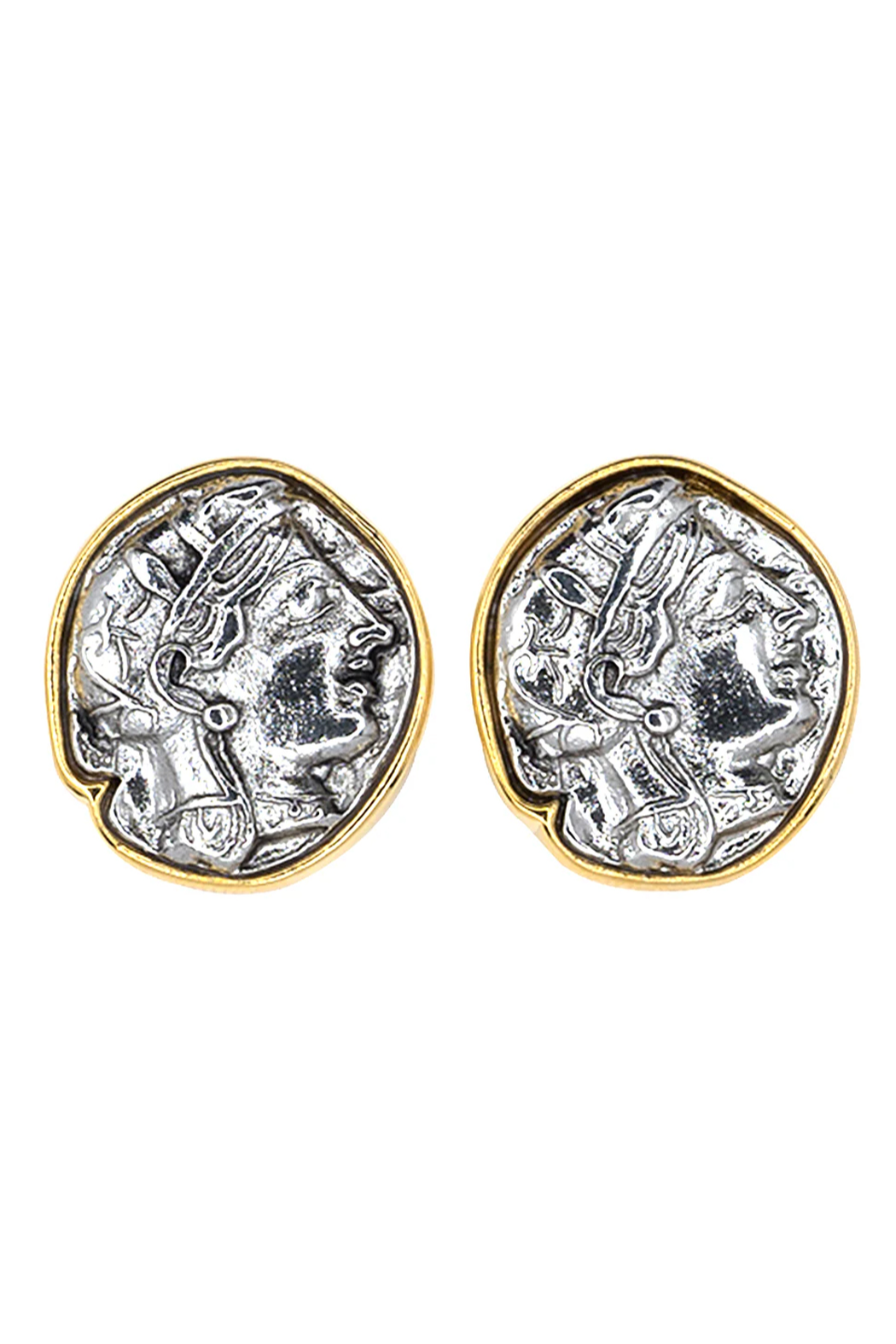 Large Coin Clip Earrings