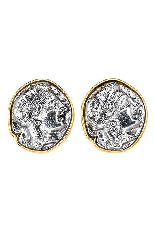 Large Coin Clip Earrings