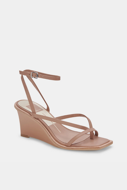 Gemini Wedges - Cafe Leather