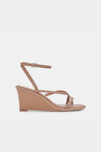 Gemini Wedges - Cafe Leather