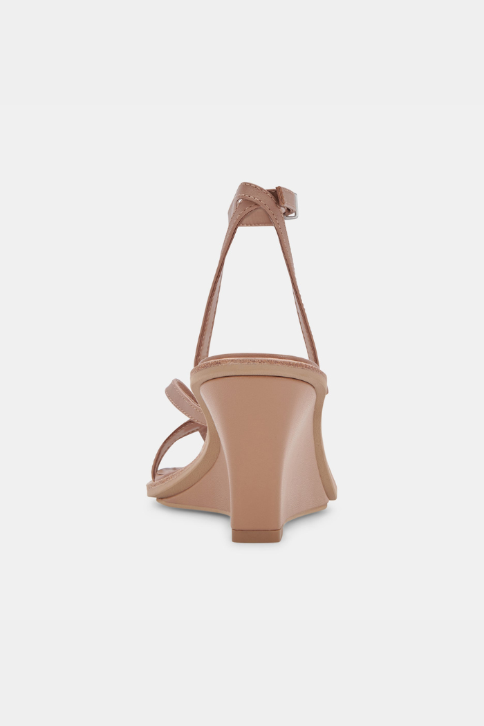 Gemini Wedges - Cafe Leather