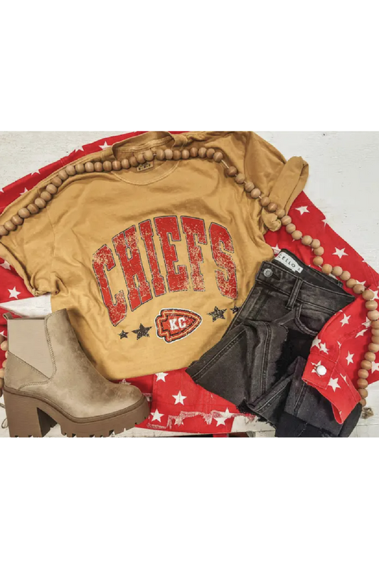 Mustard Chief's Stars Tee