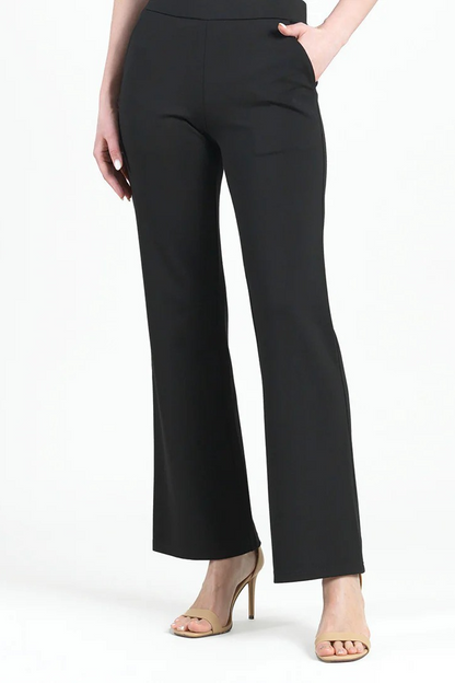 Ponte Knit Loose Leg Pocket Pant
