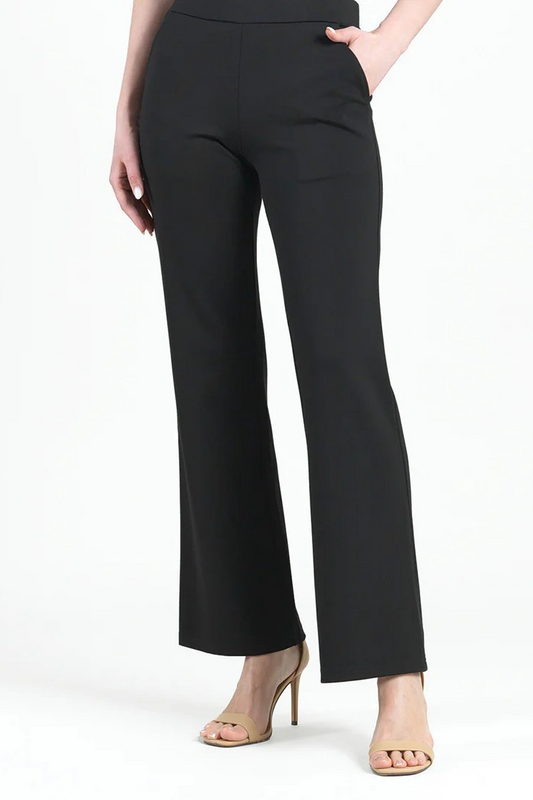 Ponte Knit Loose Leg Pocket Pant