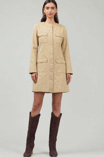 Pocket Button Down Dress