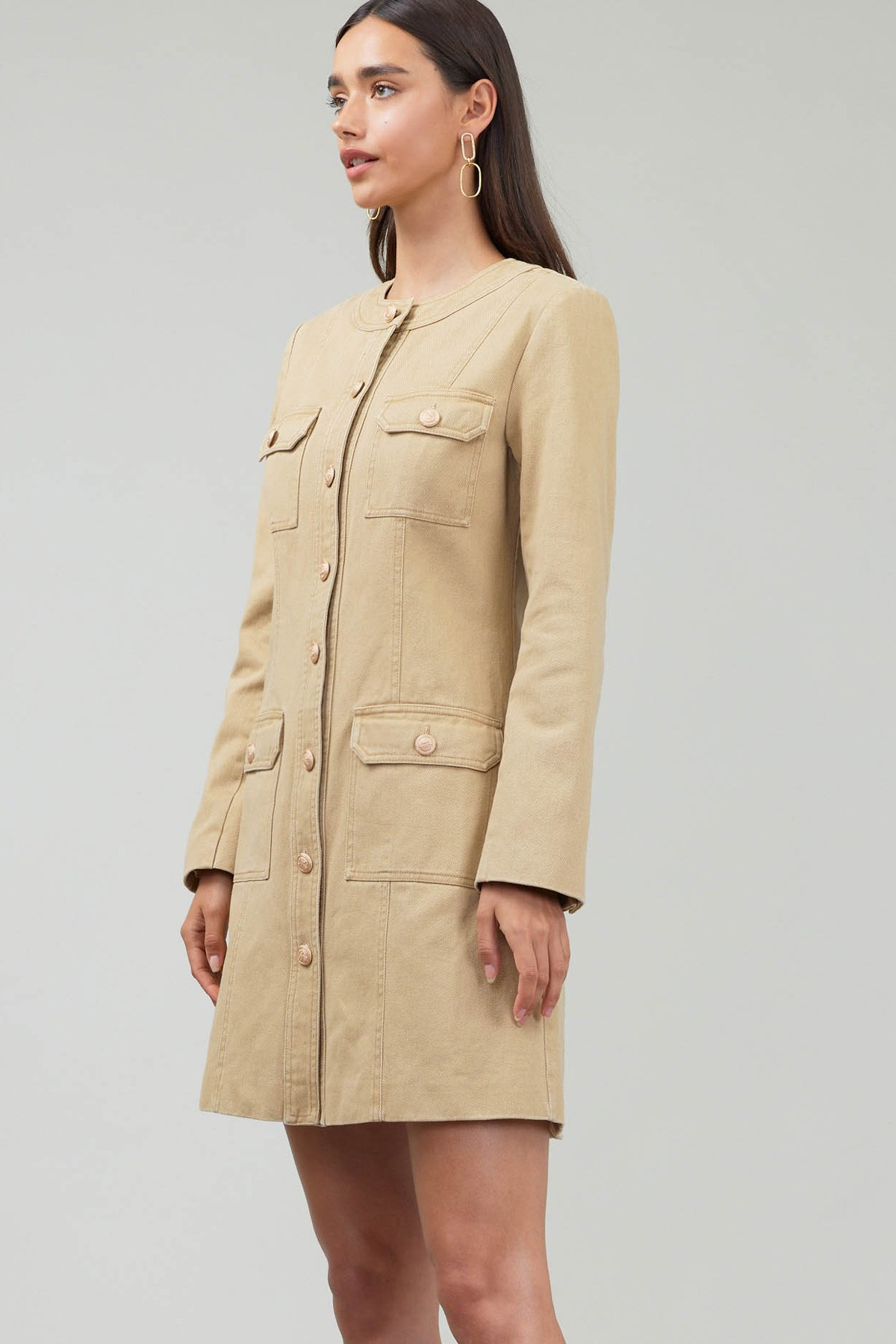 Pocket Button Down Dress