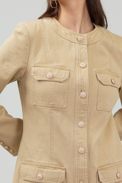 Pocket Button Down Dress